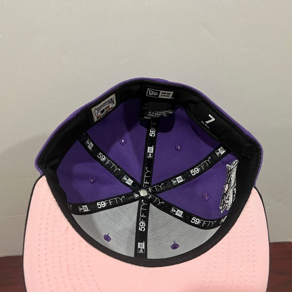 New Era Accessories New Era 59fifty Fitted Hat New York Yankees Purple Black White Poshmark